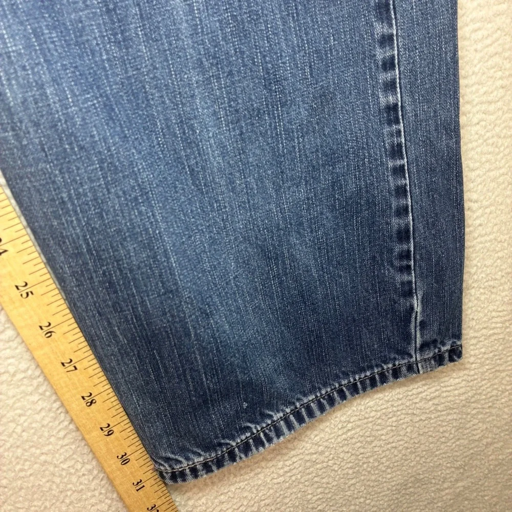 Y2K Levis 569 Loose Straight‎ Jeans Men 38x32 Blue Faded Skater Baggy Distressed
